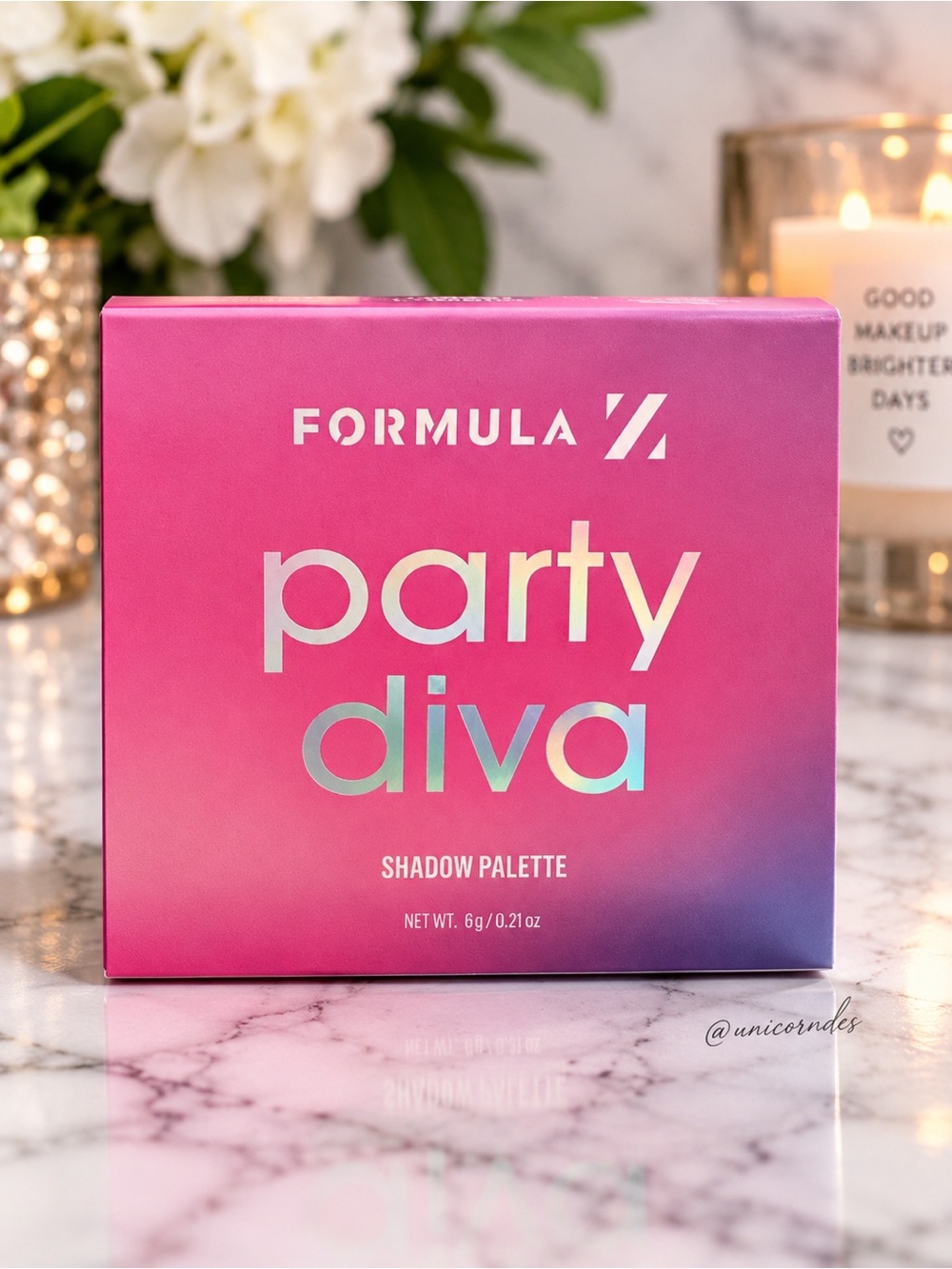 Formula Z Party Diva Eyeshadow Palette 6 Shade Shadow Palette BNIB Pink